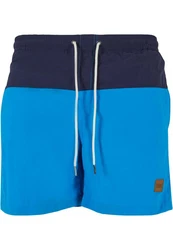 Urban Classics Block Swim Shorts Dunkelblau/Blau/Hellblau