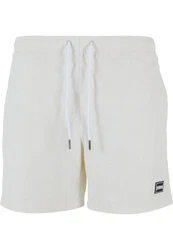 Urban Classics Block Swim Shorts Weiß/Grau/Creme/Khaki