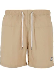 Urban Classics Block Swim Shorts Khaki/Beige/Braun
