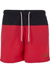 Urban Classics Block Swim Shorts Rot