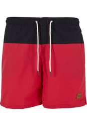 Urban Classics Block Swim Shorts Rot