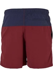 Urban Classics Block Swim Shorts Bordeaux/Dunkelrot/Lila