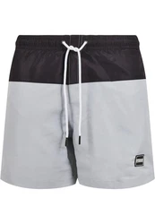 Urban Classics Block Swim Shorts Grau/Dunkelgrau/Hellgrau