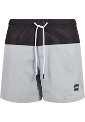Urban Classics Block Swim Shorts Grau/Dunkelgrau/Hellgrau