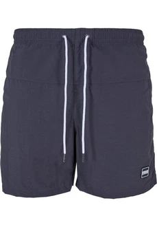 Urban Classics Block Swim Shorts Dunkelblau/Grau/Dunkelgrau Urban Classics Block Swim Shorts Dunkelblau/Grau/Dunkelgrau