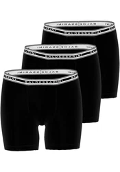 BALDESSARINI Lange Unterhose Long-Pants 3er Pack Schwarz/Braun
