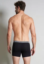 BALDESSARINI Lange Unterhose Long-Pants 3er Pack Schwarz/Braun