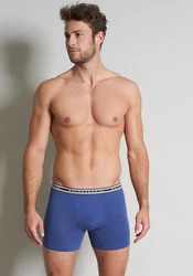 BALDESSARINI Lange Unterhose Long-Pants 3er Pack blau