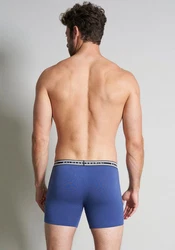 BALDESSARINI Lange Unterhose Long-Pants 3er Pack blau