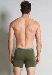BALDESSARINI Lange Unterhose Long-Pants 3er Pack Dunkelgrün/Khaki