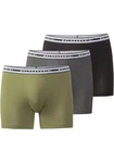 BALDESSARINI Lange Unterhose Long-Pants 3er Pack Dunkelgrün/Khaki