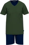 TOM TAILOR Pyjama Schlafanzug Dunkelgrün/Grün/Dunkelblau/Khaki