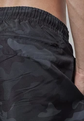 URBAN CLASSICS Badeshorts Herren Camo Swim Shorts Dunkelblau/Dunkelgrün/Braun/Grau