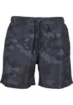 URBAN CLASSICS Badeshorts Herren Camo Swim Shorts Dunkelblau/Dunkelgrün/Braun/Grau