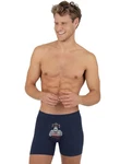 Trigema Boxer Bequeme Pants mit Affen-Motiv blau