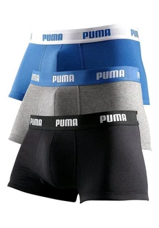 PUMA Hipster mit Logoschriftzug auf breitem Bund Lila/Dunkelgrau/Rosa