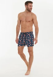 CRUZ Badehose Obi Van Rot/Rosa/Mintgrün