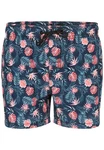 CRUZ Badehose Obi Van Rot/Rosa/Mintgrün
