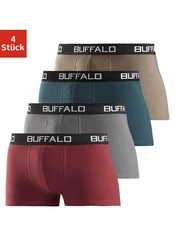 Buffalo Boxershorts für Herren bordeaux/grau/petrol/khaki