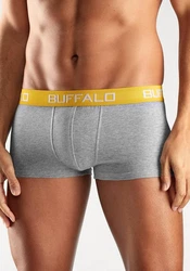 Buffalo Hipster Boxershorts Beige/Grau/Rot