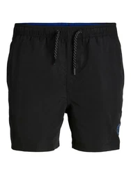 Jack & Jones Badehose JPSTFIJI JJSWIM SOLID SN Schwarz