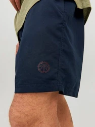Jack & Jones Badehose JPSTFIJI JJSWIM SOLID SN Dunkelblau/Hellblau/Beige