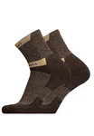 UphillSport Socken HETTA SUMMER 2er Pack Dunkelbraun/Braun/Khaki
