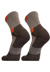 UphillSport Socken HETTA SUMMER 2er Pack Grau/Beige/Orange/Rot