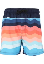 CRUZ Badehose Wassim Mischfarben/Orange/Hellblau/Weiß