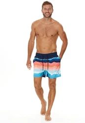 CRUZ Badehose Wassim Mischfarben/Orange/Hellblau/Weiß