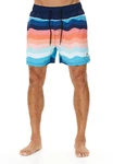 CRUZ Badehose Wassim Mischfarben/Orange/Hellblau/Weiß