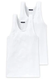 Unterhemd Authentic (2er-Pack) mit Nadelzug-Muster