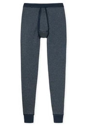 Lange Unterhose Feinripp Melange mit Softbund