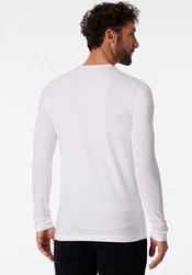 Schiesser Unterhemd Langarmshirt 95/5 mit Rundhalsausschnitt 