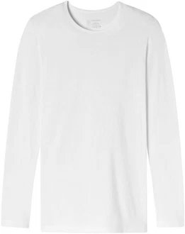 Schiesser Unterhemd Langarmshirt 95/5 mit Rundhalsausschnitt