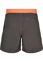 URBAN CLASSICS UC Logo Swim Shorts Orange/Dunkelgrau/Khaki