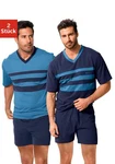 Le Jogger Pyjama Packung 2 Stück Dunkelblau/Blau