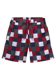 Badeshorts im trendigen Karo-Design