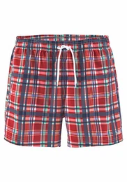 Badeshorts mit Karodruck