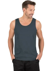 Trigema Unterhemd Trägershirt Dunkelblau/Dunkelgrau/Blau/Grau