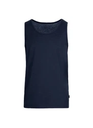 Trigema Unterhemd Trägershirt Dunkelblau/Blau