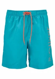 Badeshorts mit trendigem Logoprint