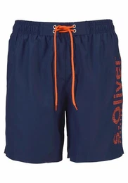 Badeshorts mit trendigem Logoprint