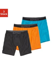 Buffalo Boxer in langer Form  trkis/orange/schwarz