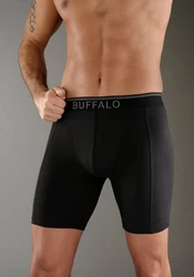 Buffalo Boxer in langer Form  trkis/orange/schwarz
