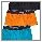 Buffalo Boxer in langer Form  trkis/orange/schwarz