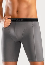 Buffalo Boxer in langer Form  aquablau/grau/navy