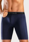 Buffalo Boxer in langer Form  aquablau/grau/navy