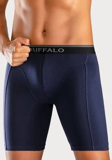 Buffalo Boxer in langer Form aquablau/grau/navy Buffalo Boxer in langer Form aquablau/grau/navy