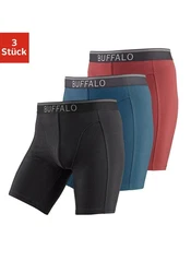 Buffalo Boxer in langer Form  Grau/Rot